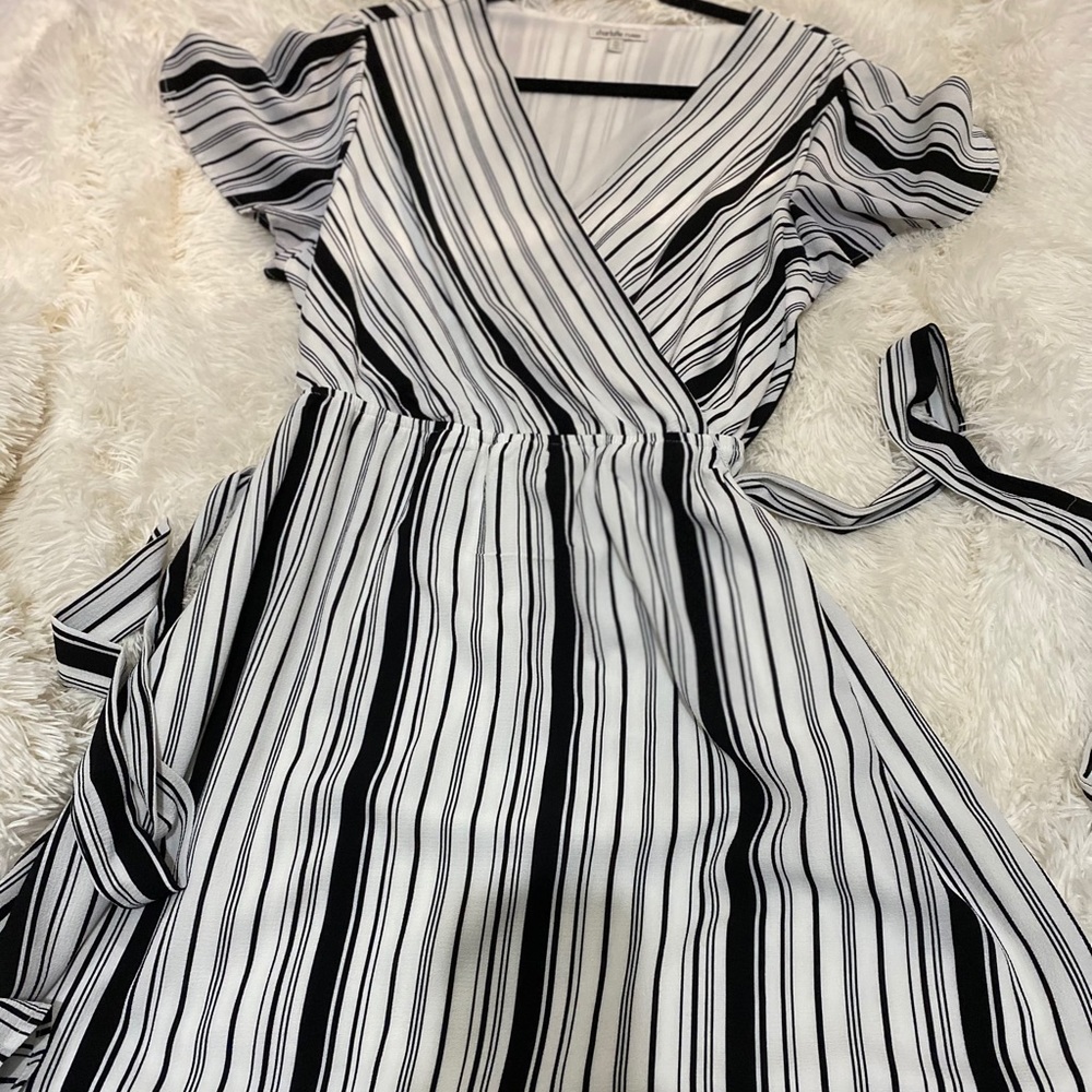 Striped dress.